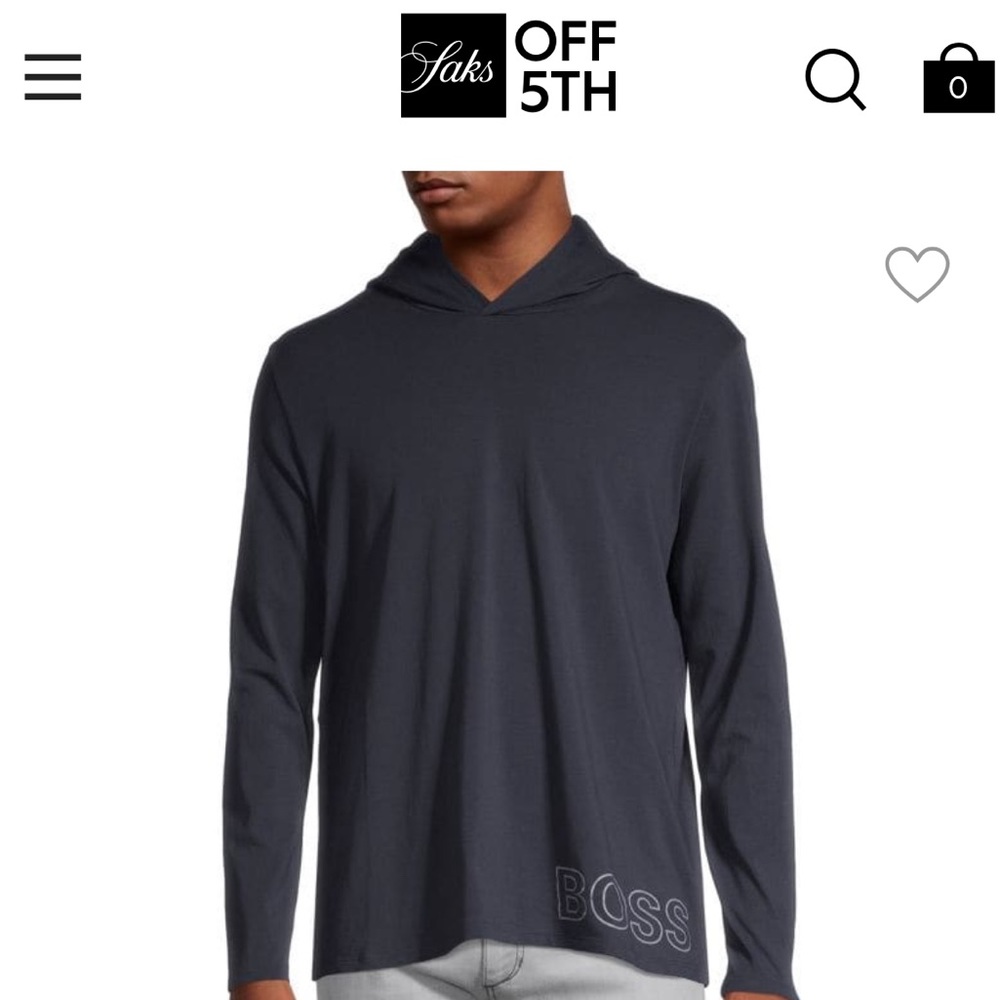 BLACK boss hoodie in package L